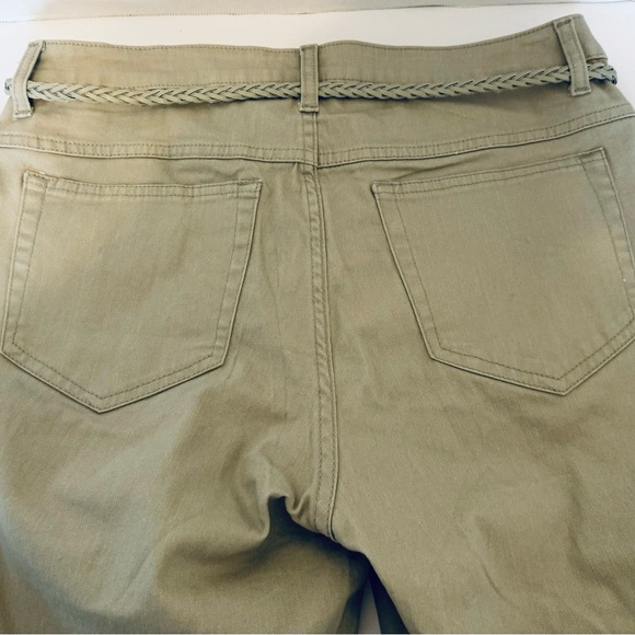 Riders by Lee Slender Stretch Ladies Capris Tan Size 12 Medium Cotton Spandex - Picture 12 of 16